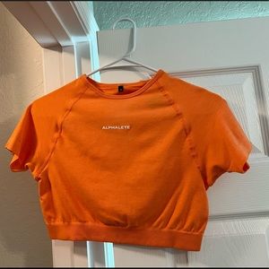 Alphalete brand new never worn dreamsicle seamless crop top